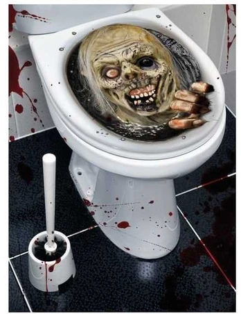 Fiesta Zombie toilet dekoration