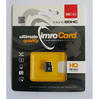 Imro atminties kortelė microSDHC 16GB / cl. 6