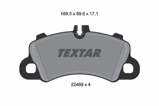 TEXTAR 2246901 Brake pad set