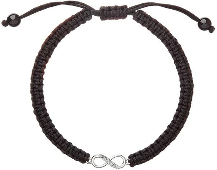 Evolution Group Juodas textile bracelet Infinity 13002.3