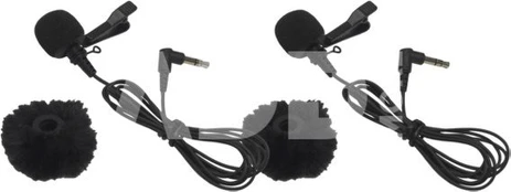 Hollyland Omnidirectional Lavalier Microphone (Black 2-Pack) for Lark Max 2