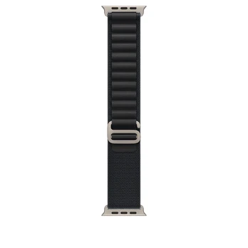 Apyrankė Apple Watch 49mm Black Alpine Loop - Small - Natural Titanium Finish