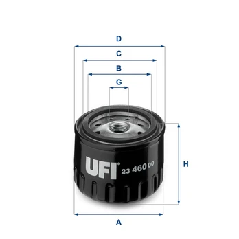 Alyvos filtras UFI 23.460.00