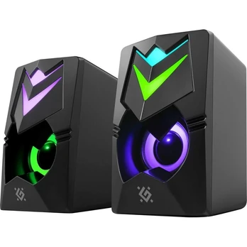 PC Speakers 2.0 DEFENDER J4 2.0 6W LED USB juodas