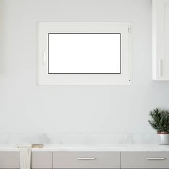 Požeminio lango RISOR Baltas 90 x 50 cm PVC ir stiklas