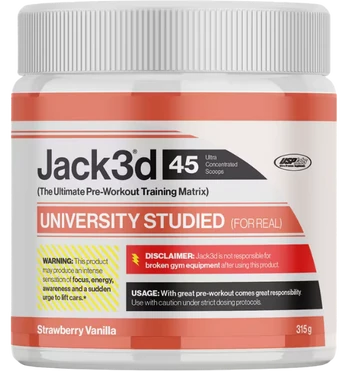 USPlabs Jack3d Advanced Pre-workout, Strawberry Vanilla, 315 g