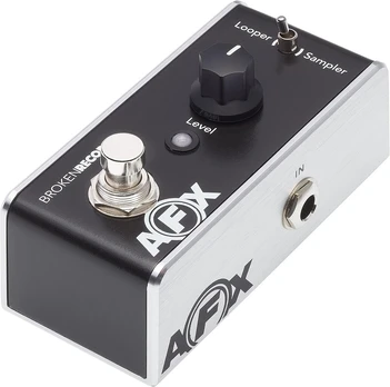 Fishman Afx Broken Record pedalas, mini looperis/sampleris, juodas
