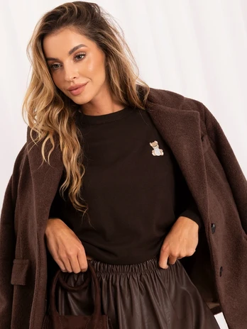 Italy Moda Sweter-IR-SW-57994.12P-ruda