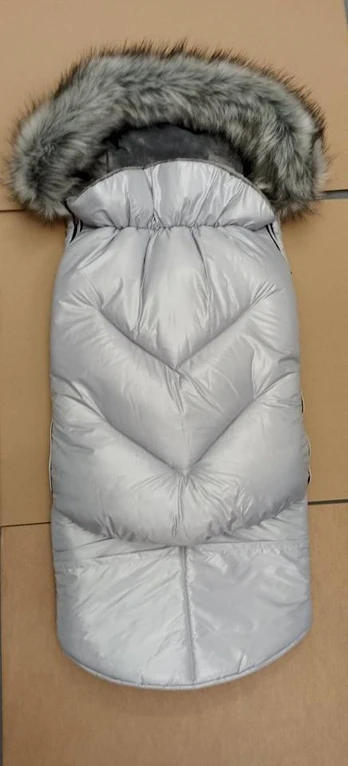 Sleeping Bag Minky - KOKON 2in1 - LIGHT GREY