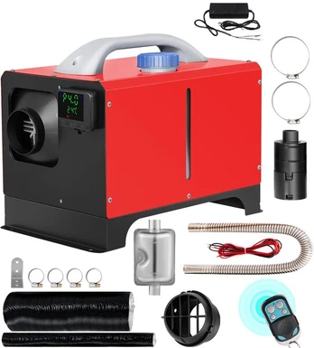 Dyzelinis šildytuvas 8kW, Su 220V AC adapteriu