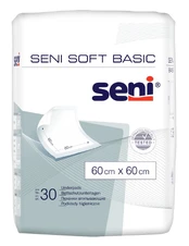 Apsauginis paklotas Seni Soft Basic, 60 cm x 60 cm, balta, 30 vnt.