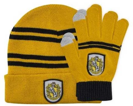 Vision Hufflepuff hue og handsker, voksen