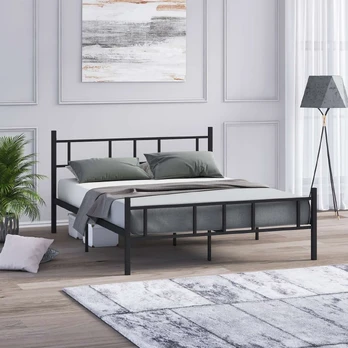 Dvigulė lova, „Hanah Home“, juoda, 140 x 200
