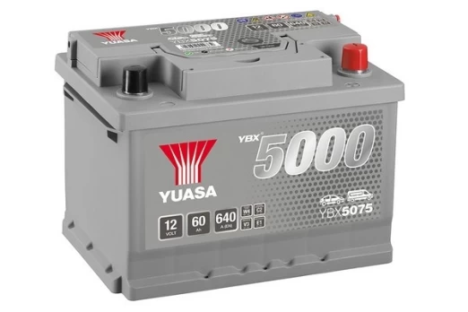 Akumuliatorius YUASA YBX5075 12V 60Ah 640A D+
