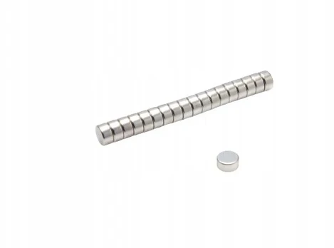 Neodimio magnetas, cilindro formos, Mw 6x3 N38, 50 vnt.
