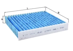 Filtras, salono oras KNECHT LAO 923 kaina