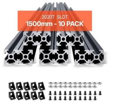 150 cm 10 vnt t-slot aliuminio profilis