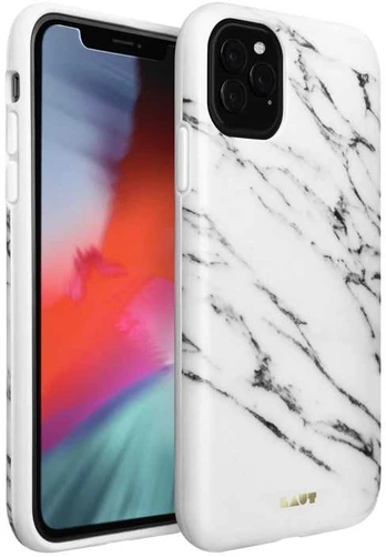 „Laut Huex Elements“ – „iPhone 11 Pro Max“ dangtelis (marmurinis baltas)