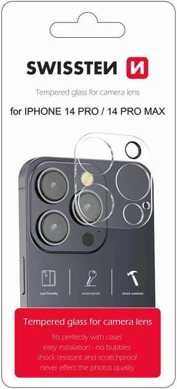 Swissten Tempered Glass For Camera Lens For Apple iPhone 14 Pro / 14 Pro Max