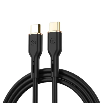 WIWU cable YQ02 USB-C - USB-C 100W 1,2m juodas