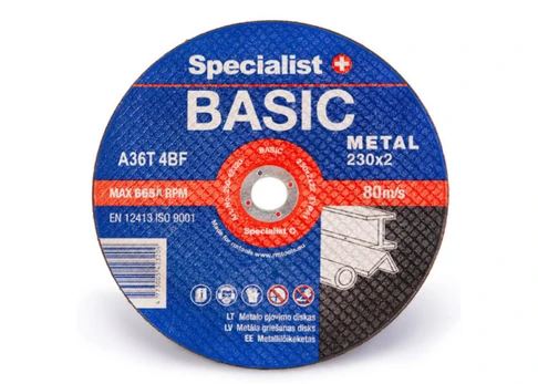 Diskas SPECIALIST+ metalo pjovimuui BASIC, 230x2x22 mm