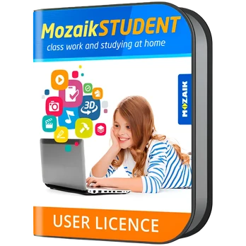 Mozaik STUDENT license for all platform, for one student, 1 year