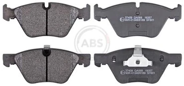 Stabdžių trinkelių rinkinys, diskinis stabdys A.B.S. 37409