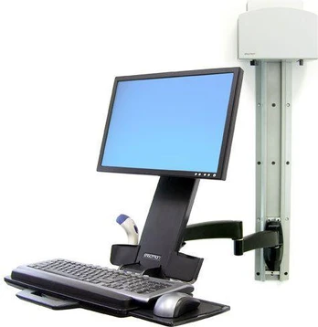 Ergotron 200 Series Combo Arm -yhdistelmämonitorivarsi, musta