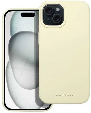 Dėklas Roar Cloud-Skin Case - for iPhone 15 Light Geltona
