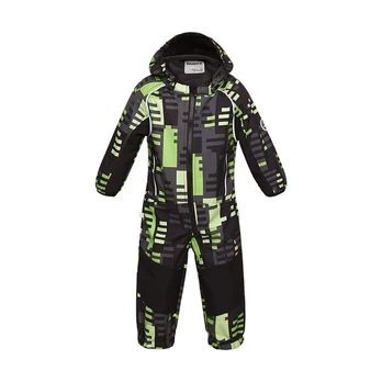Huppa Softshell kombinezonas vaikams ADAL, green pattern/ black