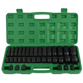 1/2" Galvučių smūginių rinkinys 8-32mm 35vnt.
