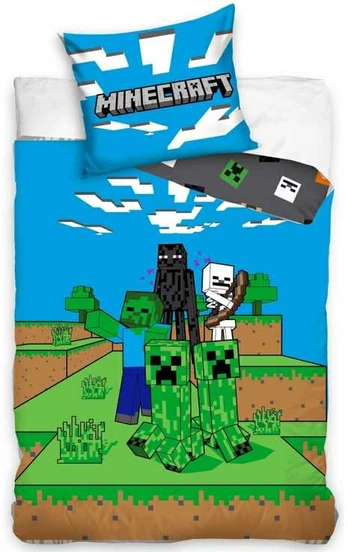 MCU Minecraft Mobs Gamer Sengetøj - 100 procent bomuld