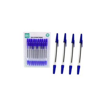 Lean Toys Classic Mėlyna Pen Set 10 Pcs