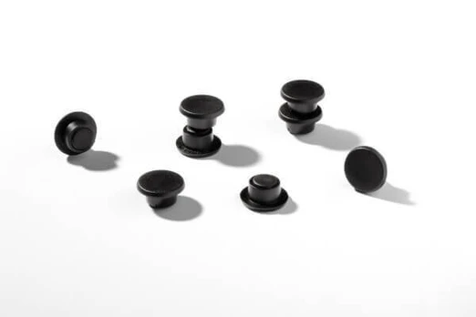 Durable magnetai juodi Ø15mm, 20vnt.