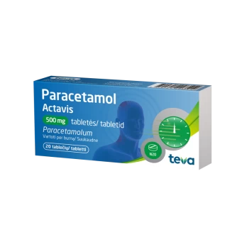 PARACETAMOL ACTAVIS 500 mg tabletės N20