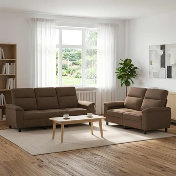 Sofa Sofos komplektas 2 vnt. Ruda Audinys
