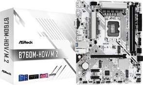 Asrock B760M-HDV/M.2 motherboard Intel B760 LGA 1700 micro ATX kaina