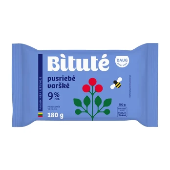Pusriebė varškė IKI/BITUTĖ 9% rieb., 180 g