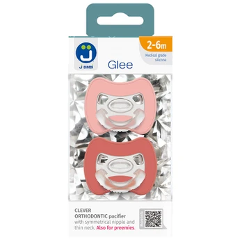 Čiulptukai JBimbi Glee 2-6m Rose-Brick 2 vnt.