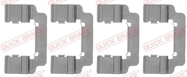 Priedų komplektas, diskinių stabdžių trinkelės QUICK BRAKE 109-1777