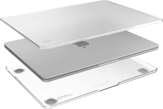 „Speck SmartShell“ – „Obudowa MacBook Air 13,6 M3 (2024) / M2 (2022)“ (aiškus)