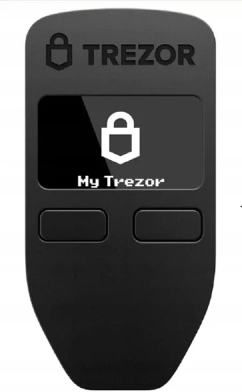 Supermicro Trezor One kriptovaliutų aparatinė piniginė Bitcoin saugojimui, juoda