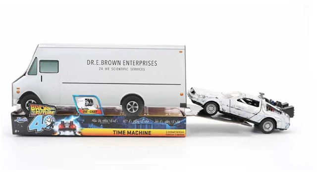 Jada Toys Back to the Future 40th Anniversary Time Machine Ice Effect Dlorean replica