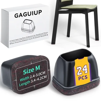 Kėdžių kojų apsaugos 24vnt 36-44x26-30mm A