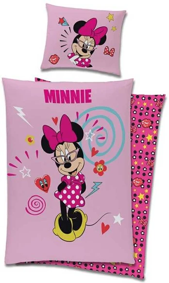 MCU Disney Minnie Mouse Sengetøj - 100 procent bomuld