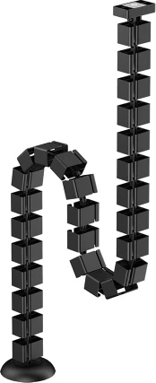 NEOMOUNTS CABLE SPINE ORGANIZER FOR SIT/STAND DESK FRAMES, MAGNET MOUNTED, BLACK