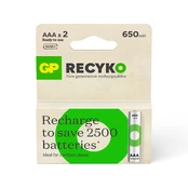 GP ReCyko 650 AAA rechargeable battery (HR03) kaina