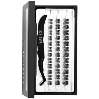 Nanolash Self-adhesive clumping eyelashes Heartbreaker Long 36 pcs Dirbtinės blakstienos