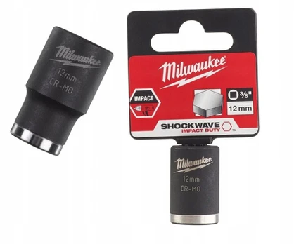 Milwaukee smūginis lizdas 1/2" 12mm, 38mm ilgio