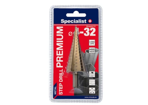 Žingsninis grąžtas PREMIUM, ⌀4-32, SPECIALIST+